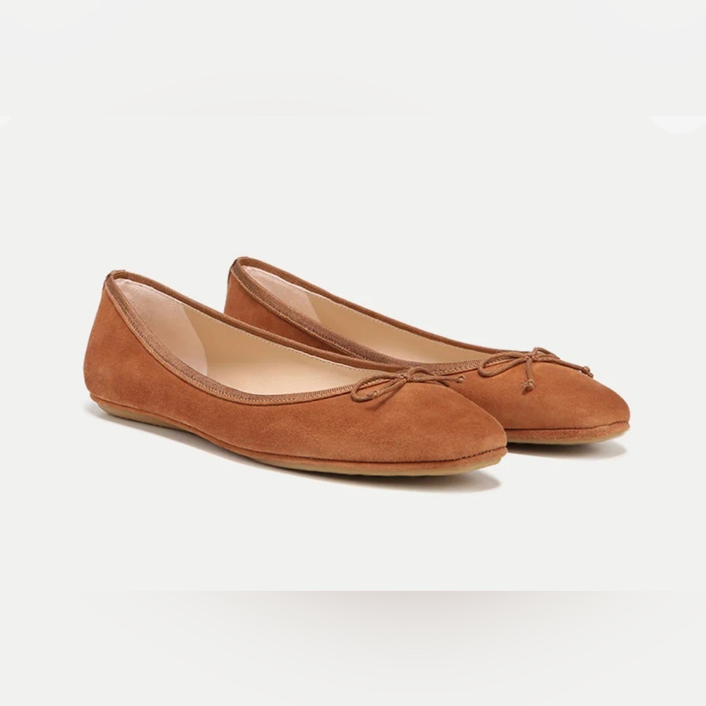 Suede ballet flats